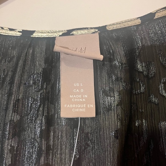 Black & Gold Dress size L - Picture 3 of 4